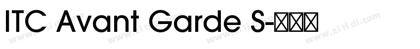 ITC Avant Garde S字体转换